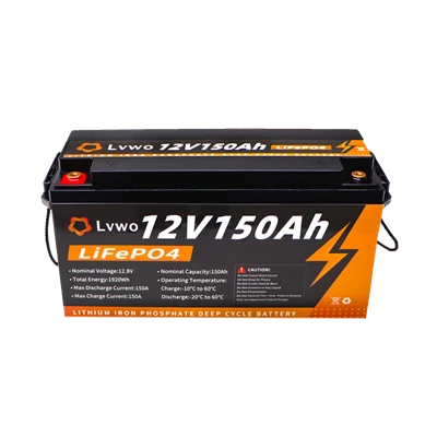 Lvwo -12 v 12.8v 150ah Pro LifePO4 Baterie de litiu